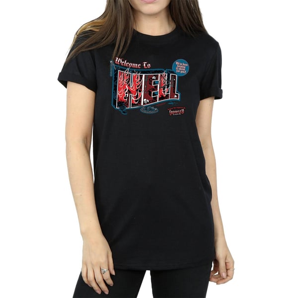 Supernatural Womens/Ladies Welcome To Hell Cotton Boyfriend T-Shirt