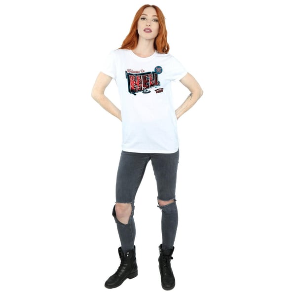 Supernatural Womens/Ladies Welcome To Hell Cotton Boyfriend T-Shirt