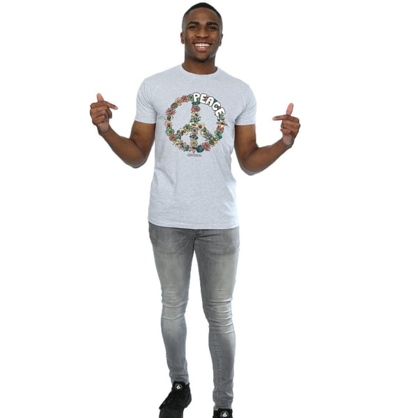 Woodstock Mens Floral Peace T-Shirt