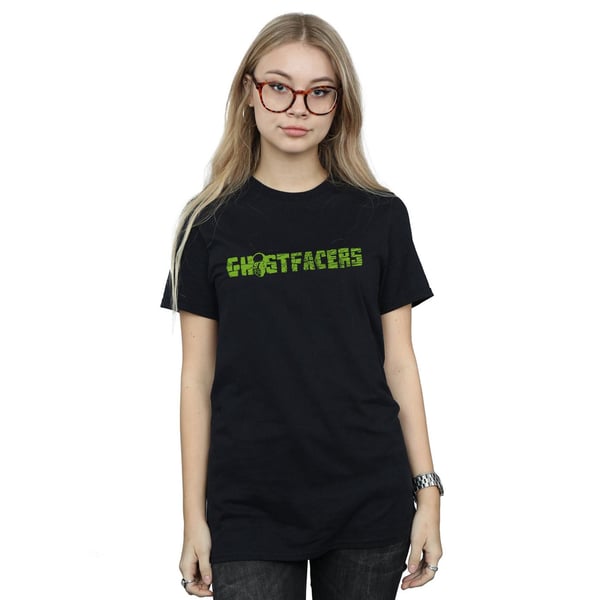 Supernatural Womens/Ladies Ghostfacers Logo Cotton Boyfriend T-Shirt