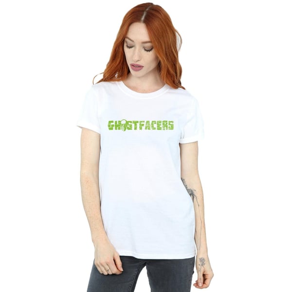 Supernatural Womens/Ladies Ghostfacers Logo Cotton Boyfriend T-Shirt