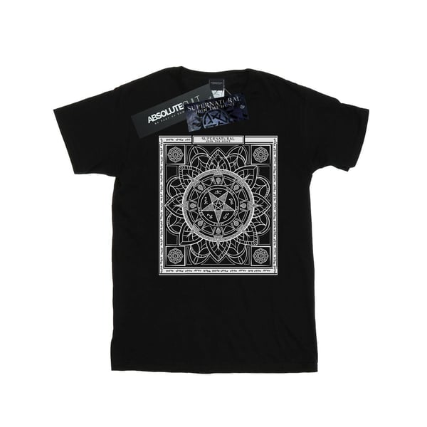Supernatural Womens/Ladies Pentagram Pattern Cotton Boyfriend T-Shirt