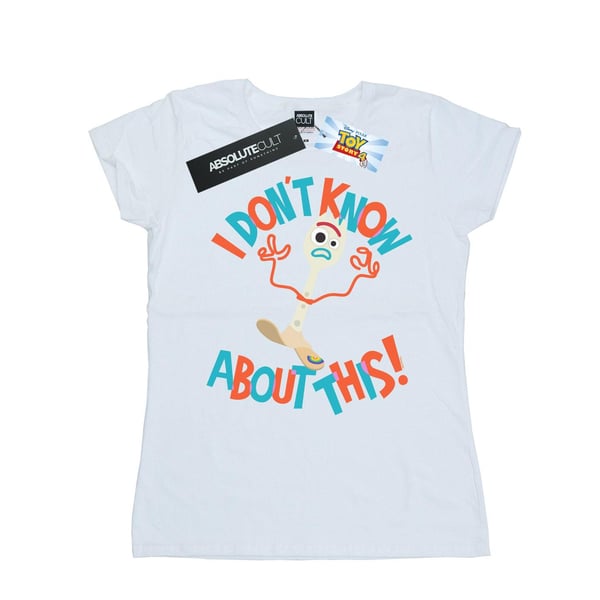 Disney Womens/Ladies Toy Story 4 Forky I Dont Know About This Cotton T-Shirt
