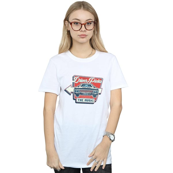 Supernatural Womens/Ladies Driver Picks The Music Cotton Boyfriend T-Shirt
