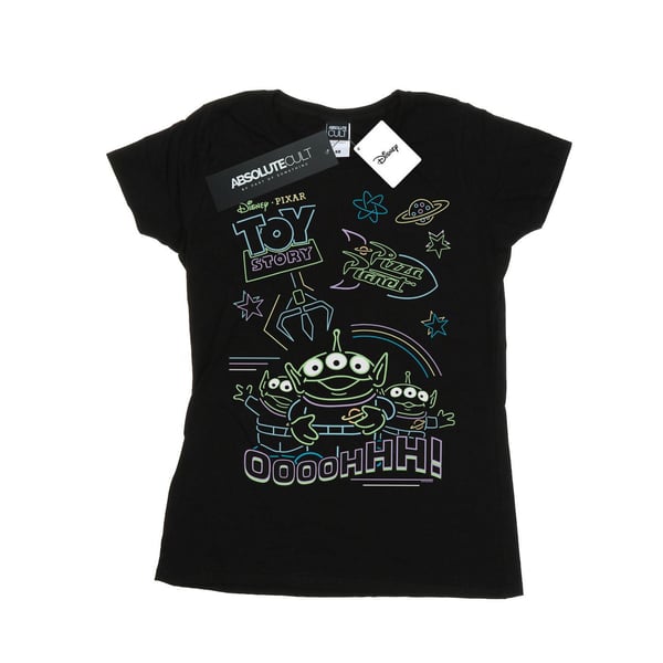 Disney Womens/Ladies Toy Story Neon Little Green Men Cotton T-Shirt
