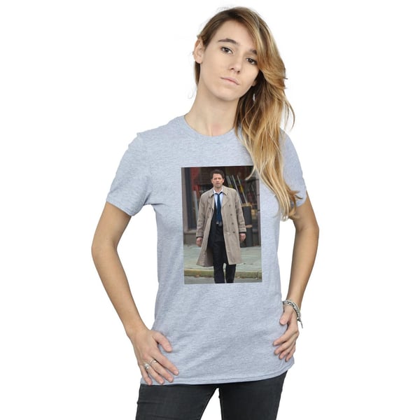 Supernatural Womens/Ladies Castiel Photograph Cotton Boyfriend T-Shirt