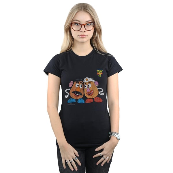 Disney Womens/Ladies Toy Story 4 Mr And Mrs Potato Head Cotton T-Shirt