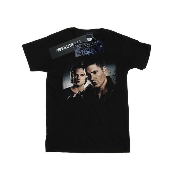Supernatural Womens/Ladies Sam And Dean Poster Cotton Boyfriend T-Shirt