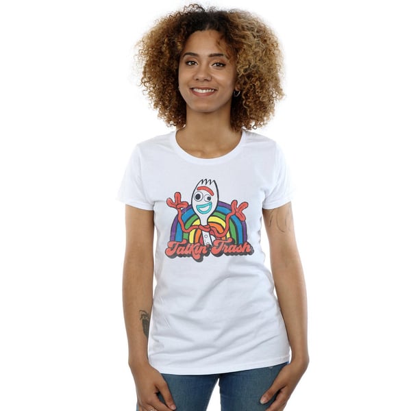 Disney Womens/Ladies Toy Story 4 Forky Talkin´ Trash Cotton T-Shirt