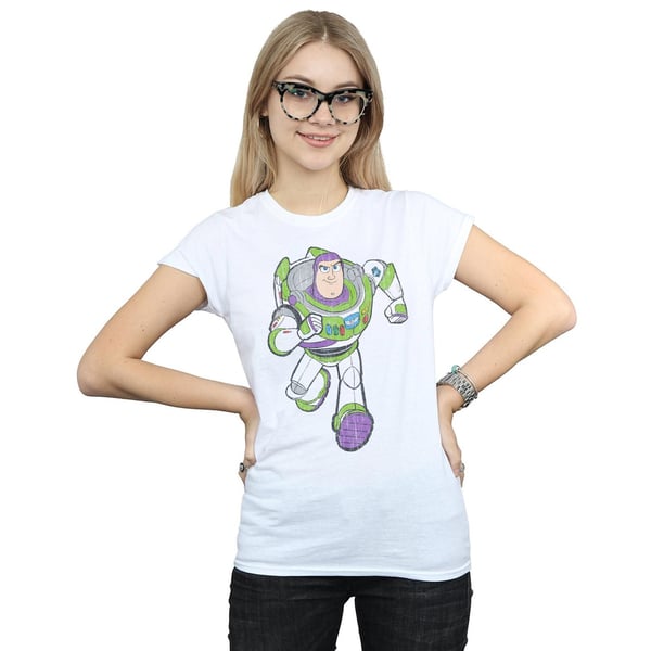 Disney Womens/Ladies Toy Story 4 Classic Buzz Lightyear Cotton T-Shirt