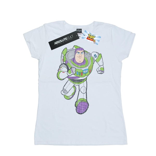 Disney Dam/Dam Toy Story 4 Klassisk Buzz Lightyear T-shirt i bomull