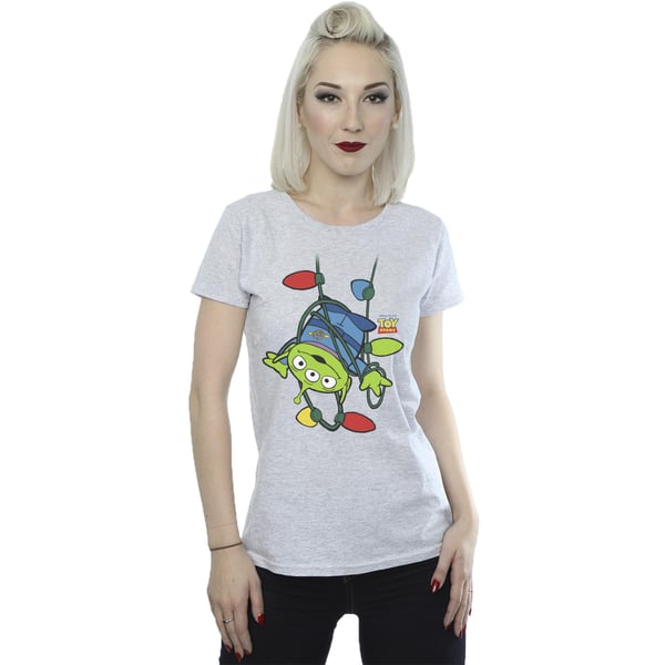 Disney Womens/Ladies Toy Story Christmas Lights Aliens Cotton T-Shirt