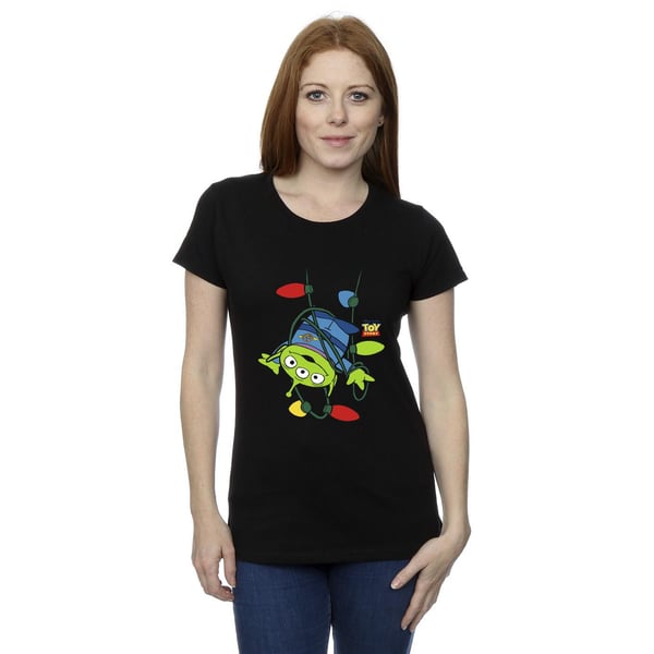 Disney Womens/Ladies Toy Story Christmas Lights Aliens Cotton T-Shirt