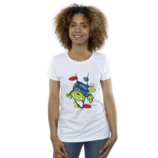 Disney Womens/Ladies Toy Story Christmas Lights Aliens Cotton T-Shirt