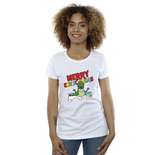 Disney Womens/Ladies Toy Story Rex Christmas Burst Cotton T-Shirt
