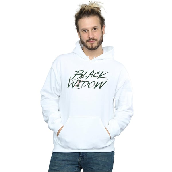 Marvel Mens Black Widow Movie Alt Logo Hoodie