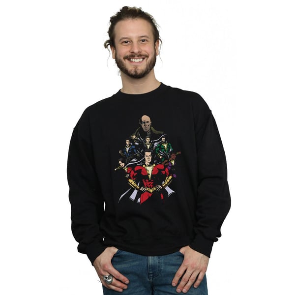 DC Comics Mens Shazam Team Up Sweatshirt