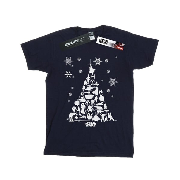 Star Wars Womens/Ladies Christmas Tree Cotton Boyfriend T-Shirt