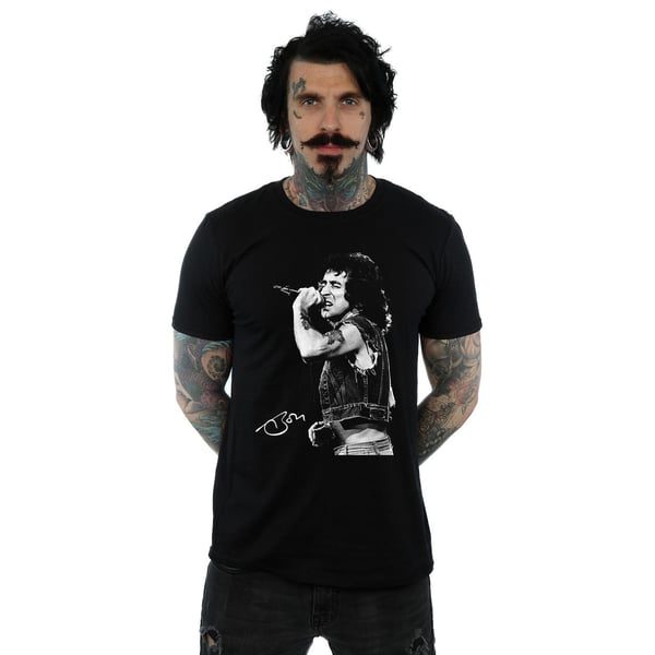 Bon Scott Mens Signed Photo T-Shirt