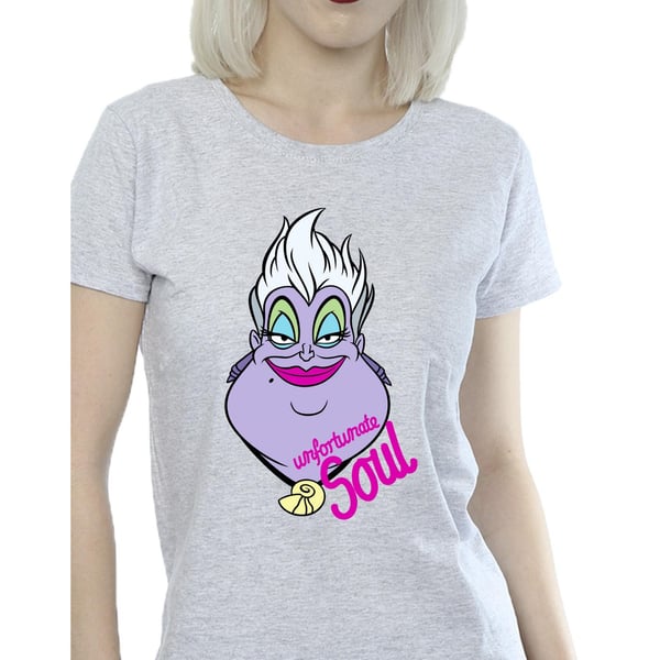 Disney Womens/Ladies Villains Ursula Unfortunate Soul Cotton T-Shirt