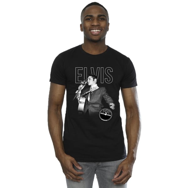 Elvis Mens Logo Portrait T-Shirt