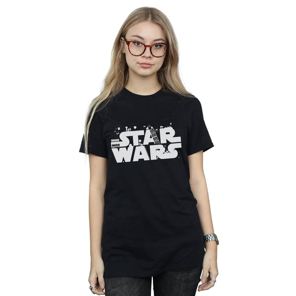 Star Wars Womens/Ladies Minimalist Logo Cotton Boyfriend T-Shirt