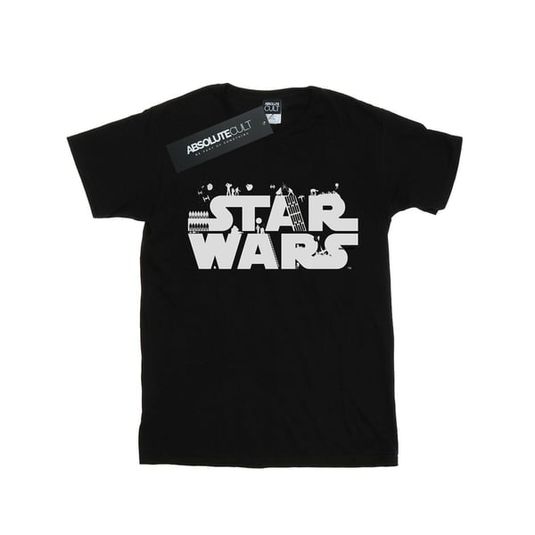 Star Wars Naisten/Naisten Minimalistinen Logo Puuvillainen Boyfriend T-paita