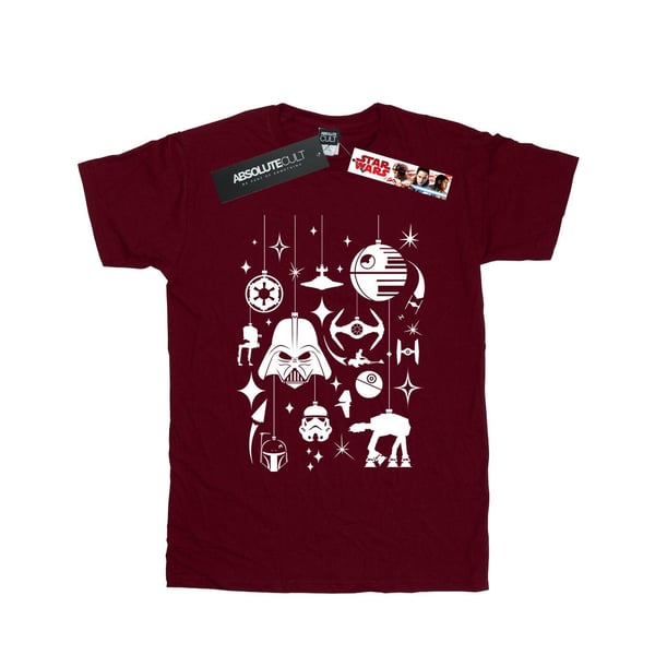 Star Wars Womens/Ladies Christmas Decorations Cotton Boyfriend T-Shirt