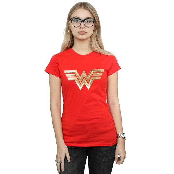 DC Comics Womens/Ladies Wonder Woman 84 Gold Emblem Cotton T-Shirt