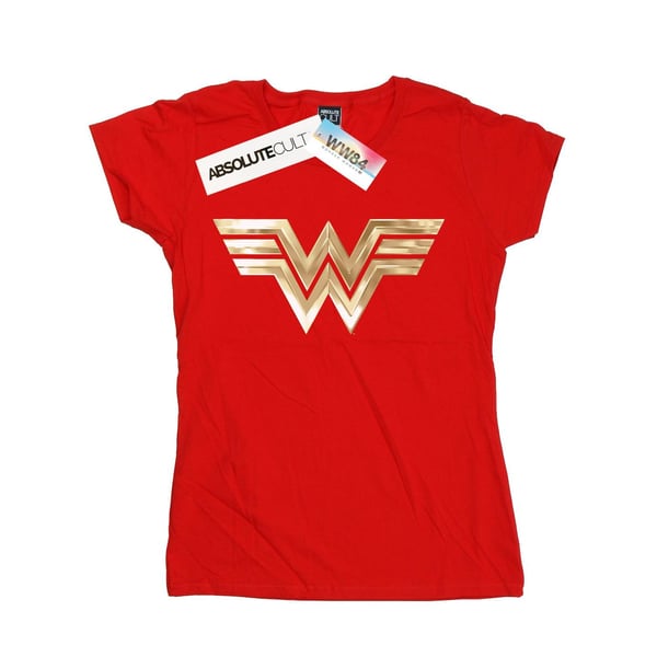 DC Comics Womens/Ladies Wonder Woman 84 Gold Emblem Cotton T-Shirt