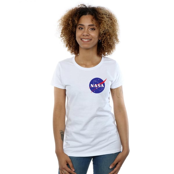 NASA Womens/Ladies Classic Insignia Chest Logo Cotton T-Shirt