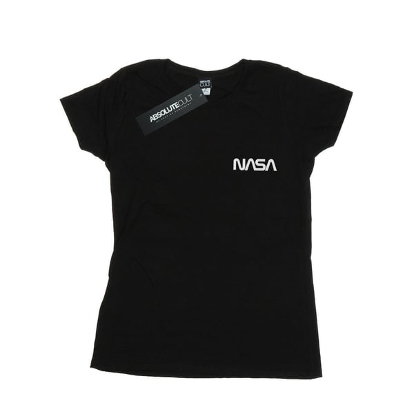 NASA Womens/Ladies Modern Logo Chest Cotton T-Shirt
