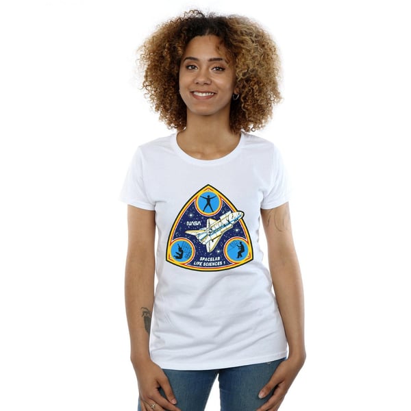 NASA Womens/Ladies Classic Spacelab Life Science Cotton T-Shirt