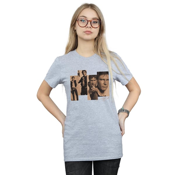 Star Wars Womens/Ladies Han Solo Photoshoot Cotton Boyfriend T-Shirt