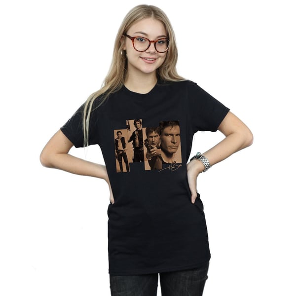 Star Wars Womens/Ladies Han Solo Photoshoot Cotton Boyfriend T-Shirt