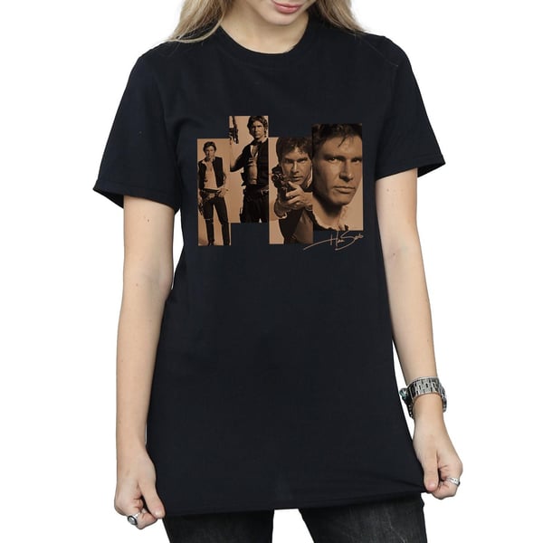 Star Wars Womens/Ladies Han Solo Photoshoot Cotton Boyfriend T-Shirt