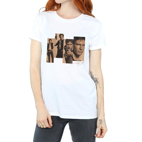 Star Wars Womens/Ladies Han Solo Photoshoot Cotton Boyfriend T-Shirt