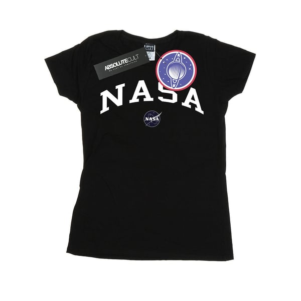 NASA naisten/naisten Collegiate Logo puuvillainen T-paita