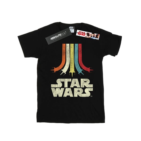 Star Wars Womens/Ladies Retro Rainbow Cotton Boyfriend T-Shirt