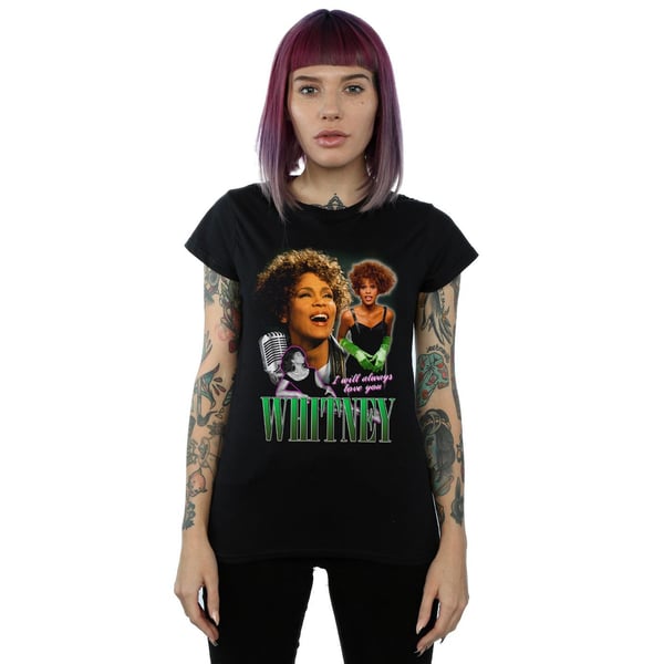 Whitney Houston Womens/Ladies I Will Always Love You Homage Cotton T-Shirt