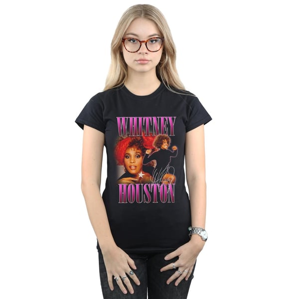 Whitney Houston Womens/Ladies Signature Homage Cotton T-Shirt