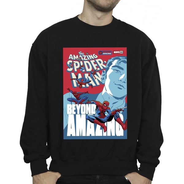 Marvel Mens Spider-Man Beyond Amazing Cover Sweatshirt
