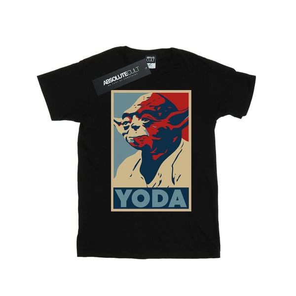 Star Wars Womens/Ladies Yoda Poster Cotton Boyfriend T-Shirt