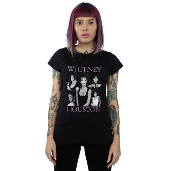 Whitney Houston Womens/Ladies Multiple Pose Cotton T-Shirt