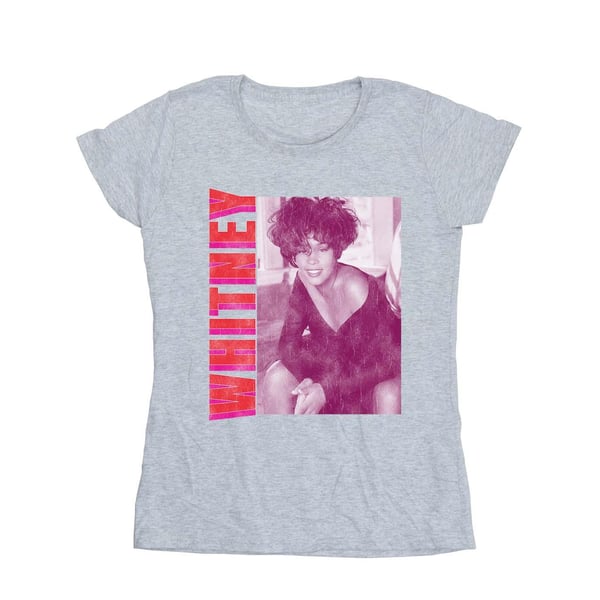 Whitney Houston Dam/Kvinnor Whitney Pose T-shirt i bomull
