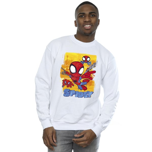 Marvel Mens Spidey And His Amazing Friends Flying Sweatshirt