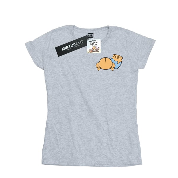 Disney Dam/Dam Winnie The Pooh Ryggsida Brösttryck Bomulls T-shirt