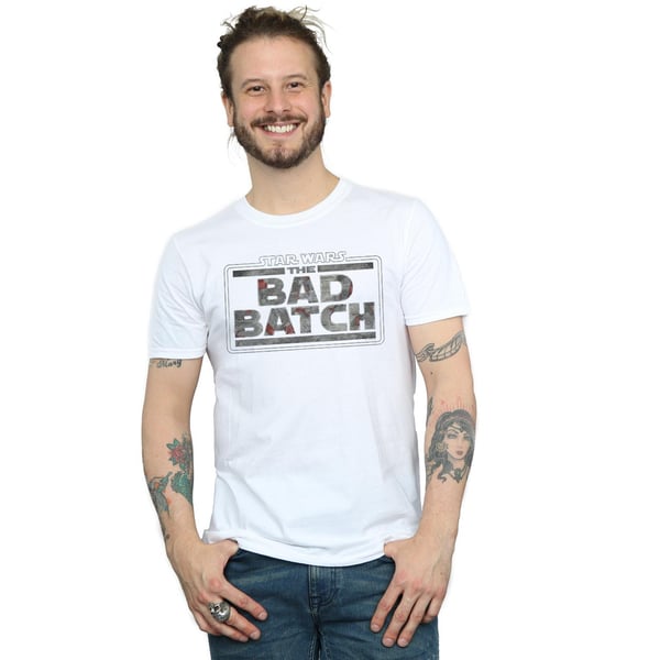 Star Wars Mens The Bad Batch Texture Logo T-Shirt