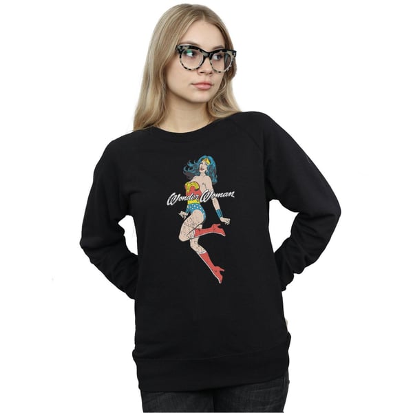DC Comics Womens/Ladies Wonder Woman Jump Sweatshirt