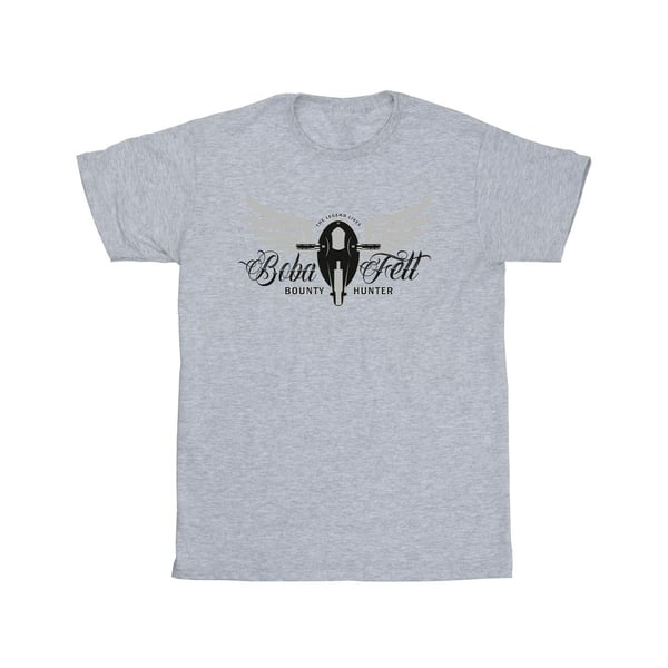 Star Wars Mens The Book Of Boba Fett Legend Lives Ship Crest T-Shirt